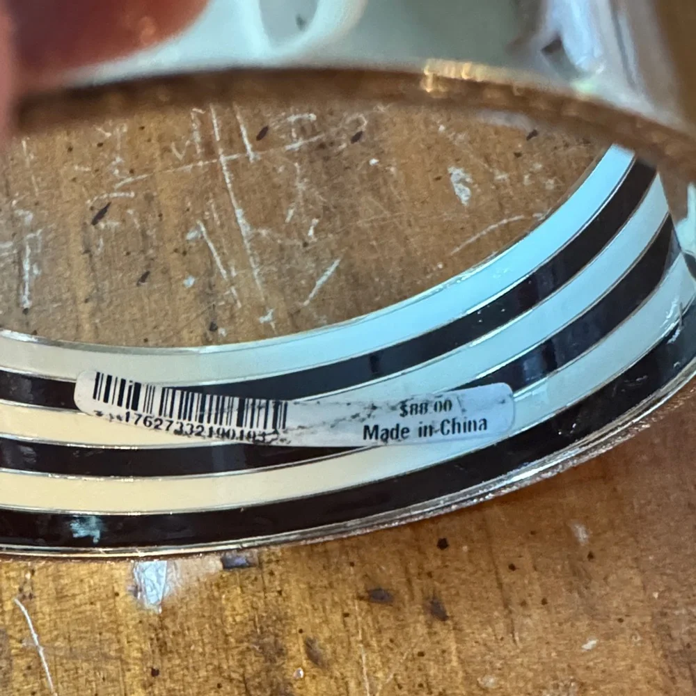 Henri Bendel Shiny Silver Wristband